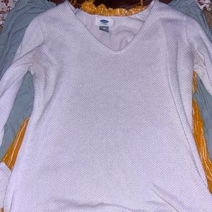white long sleave old navy XS